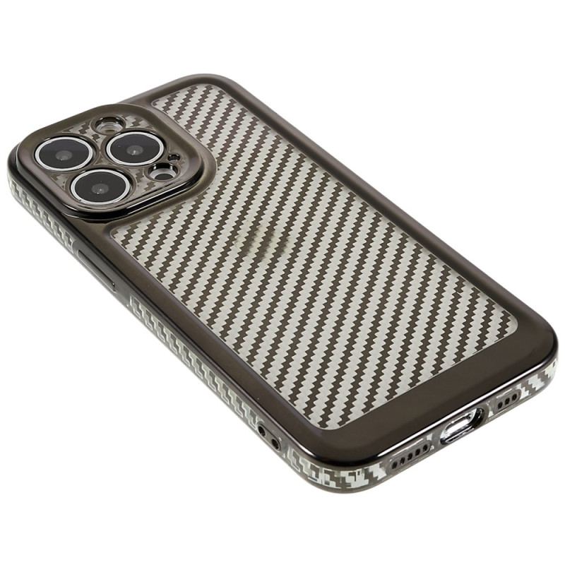 Capa Para iPhone 14 Pro Elegante Fibra De Carbono