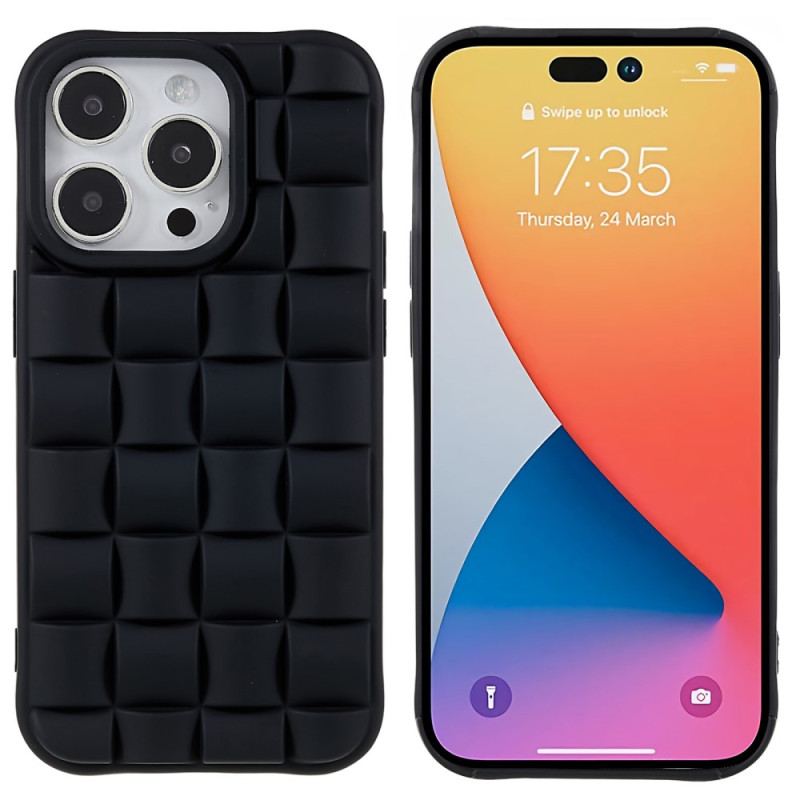 Capa Para iPhone 14 Pro Estilo Acolchoado