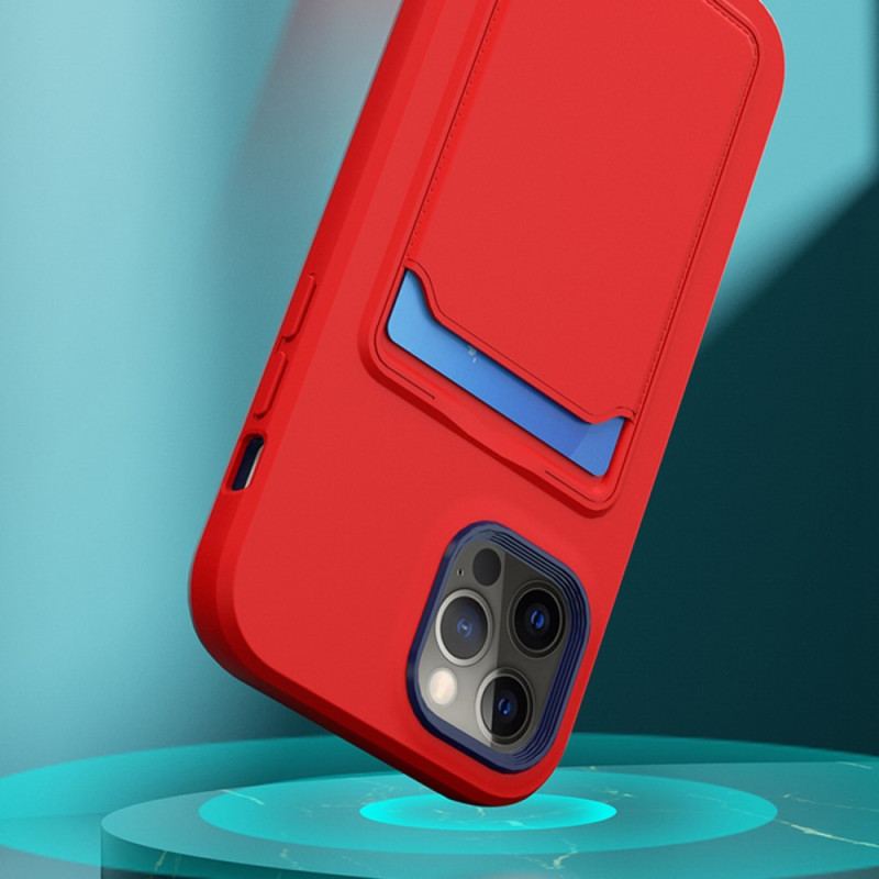 Capa Para iPhone 14 Pro Porta Cartão Bicolor