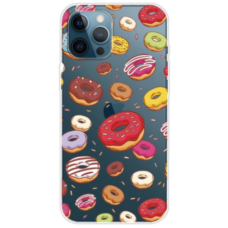 Capa Para iPhone 14 Pro Rosquinhas Sem Costura