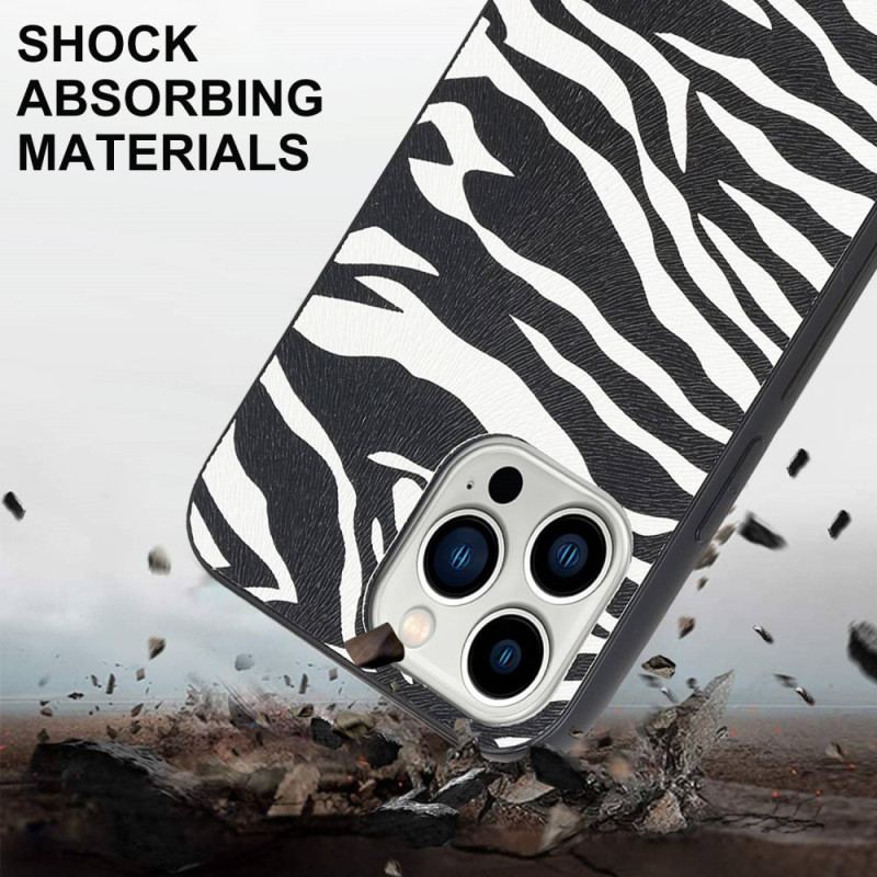 Capa Para iPhone 14 Pro Zebra Com Alça De Ombro