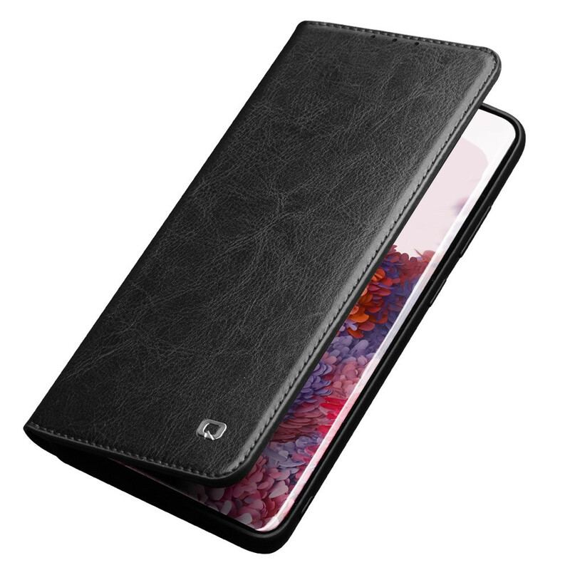 Capa De Celular Para Samsung Galaxy S20 Plus / S20 Plus 5G Flip Couro Genuíno Qialino