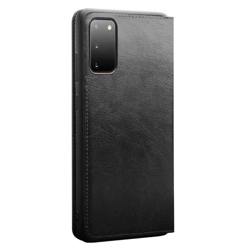 Capa De Celular Para Samsung Galaxy S20 Plus / S20 Plus 5G Flip Couro Genuíno Qialino