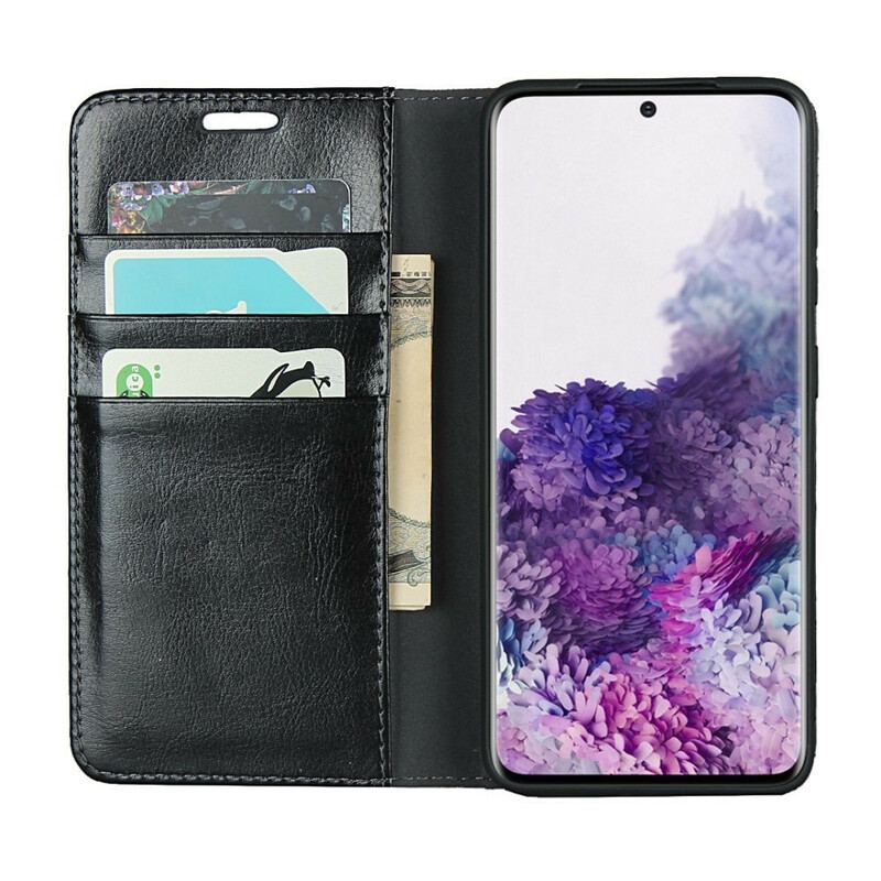 Capa De Celular Para Samsung Galaxy S20 Plus / S20 Plus 5G Flip Couro Legitimo