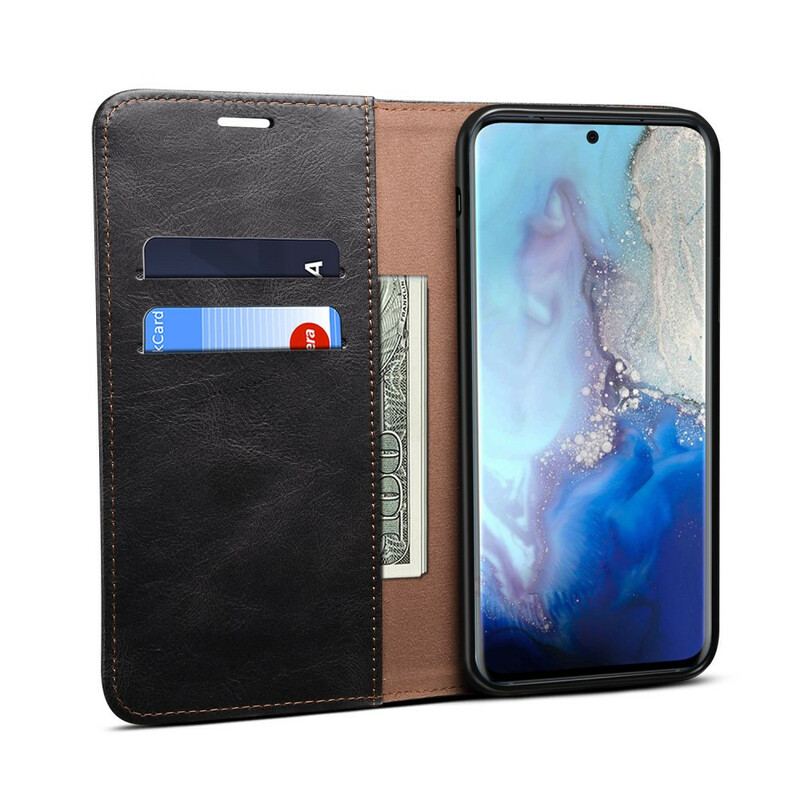 Capa De Celular Para Samsung Galaxy S20 Plus / S20 Plus 5G Flip Couro Sintético Encerado