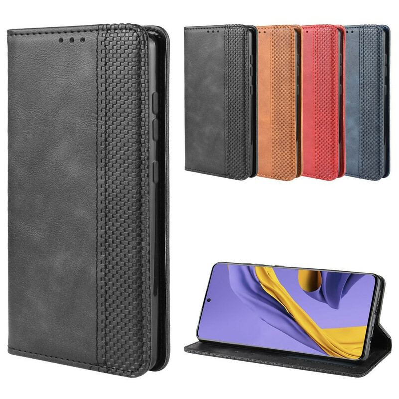 Capa De Celular Para Samsung Galaxy S20 Plus / S20 Plus 5G Flip Efeito Couro Vintage Estilizado