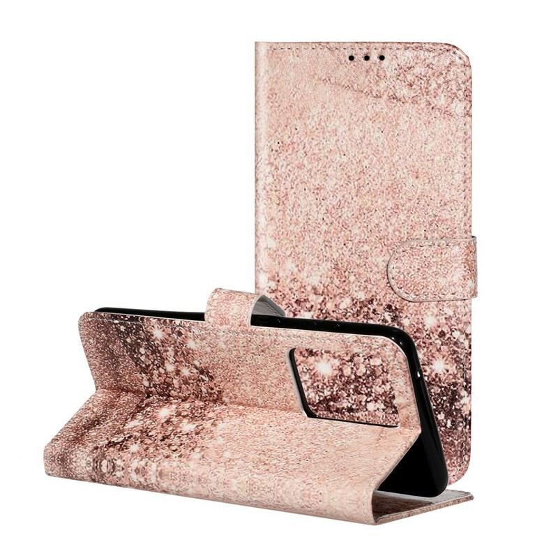 Capa De Couro Para Samsung Galaxy S20 Plus / S20 Plus 5G Lantejoulas De Designer