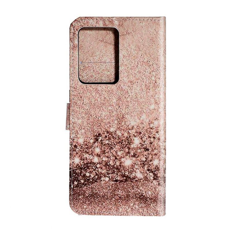 Capa De Couro Para Samsung Galaxy S20 Plus / S20 Plus 5G Lantejoulas De Designer