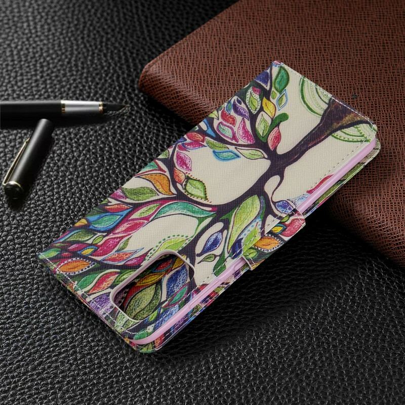 Capa Flip Para Samsung Galaxy S20 Plus / S20 Plus 5G Árvore Colorida