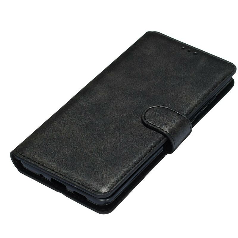 Capa Flip Para Samsung Galaxy S20 Plus / S20 Plus 5G Efeito De Couro Fosco