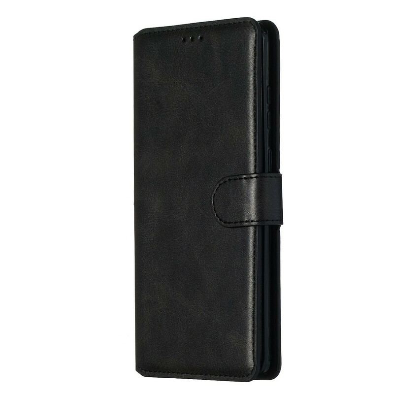 Capa Flip Para Samsung Galaxy S20 Plus / S20 Plus 5G Efeito De Couro Fosco