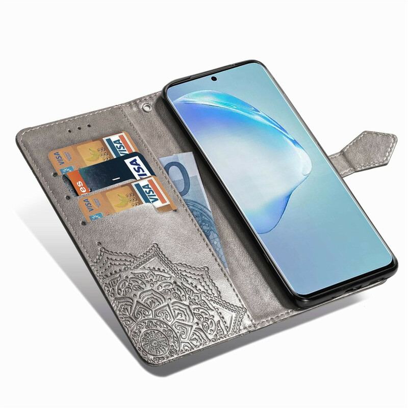 Capa Flip Para Samsung Galaxy S20 Plus / S20 Plus 5G Mandala Idade Média