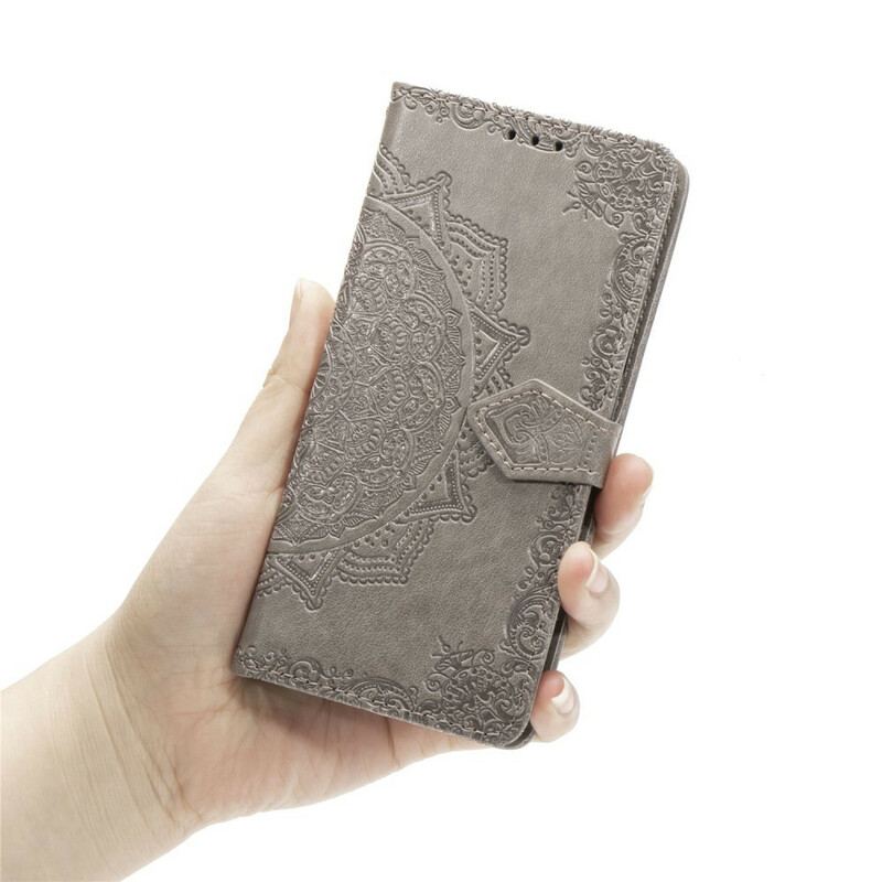 Capa Flip Para Samsung Galaxy S20 Plus / S20 Plus 5G Mandala Idade Média