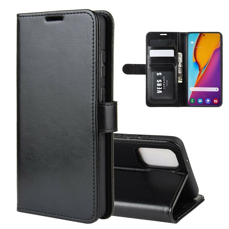 Capa Folio Para Samsung Galaxy S20 Plus / S20 Plus 5G Efeito Couro Fino