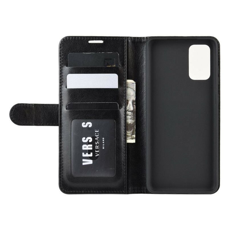 Capa Folio Para Samsung Galaxy S20 Plus / S20 Plus 5G Efeito Couro Fino