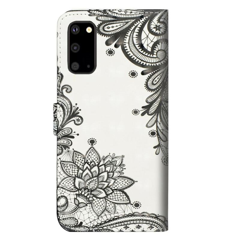 Capa Folio Para Samsung Galaxy S20 Plus / S20 Plus 5G Renda Chique