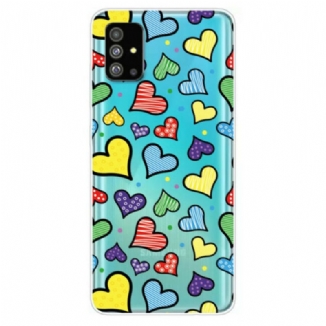 Capa Para Samsung Galaxy S20 Plus / S20 Plus 5G Corações Multicoloridos