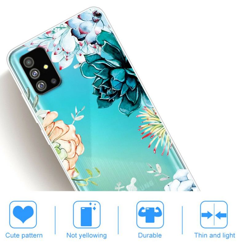 Capa Para Samsung Galaxy S20 Plus / S20 Plus 5G Flores Em Aquarela