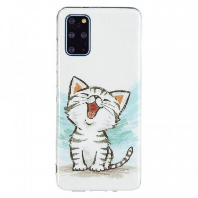 Capa Para Samsung Galaxy S20 Plus / S20 Plus 5G Gato Fluorescente