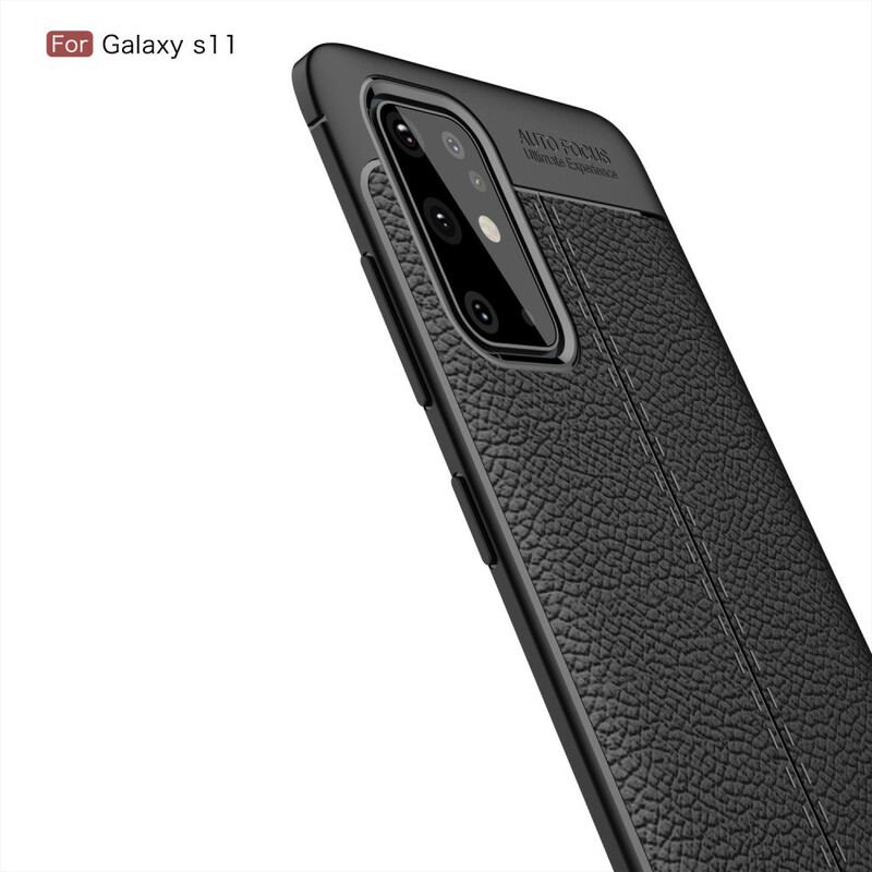 Capa Para Samsung Galaxy S20 Plus / S20 Plus 5G Linha Dupla De Lichia