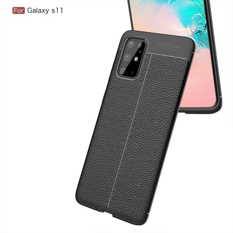 Capa Para Samsung Galaxy S20 Plus / S20 Plus 5G Linha Dupla De Lichia