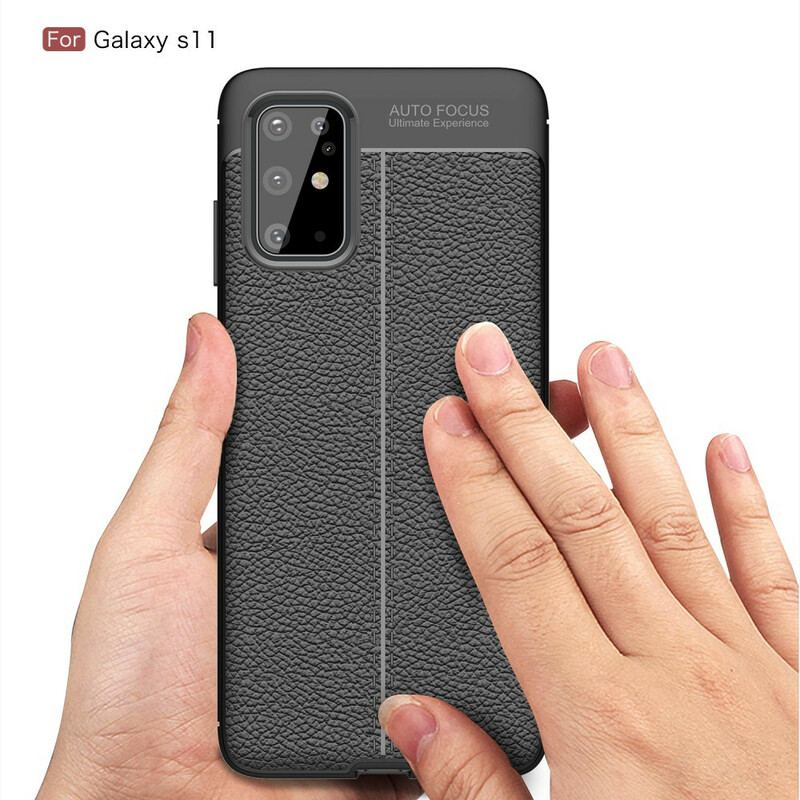 Capa Para Samsung Galaxy S20 Plus / S20 Plus 5G Linha Dupla De Lichia