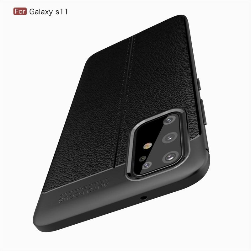 Capa Para Samsung Galaxy S20 Plus / S20 Plus 5G Linha Dupla De Lichia