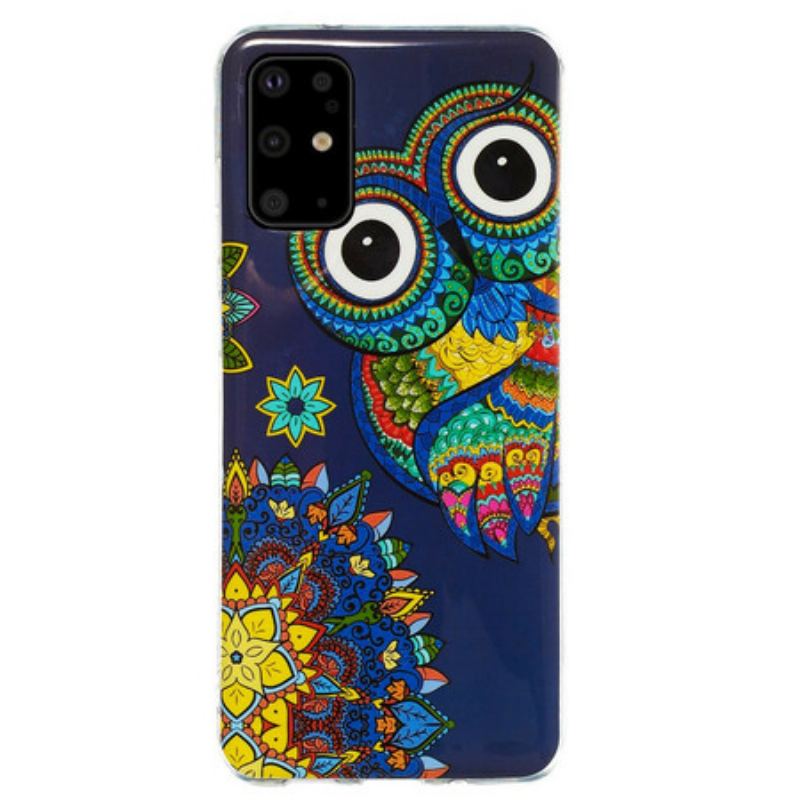 Capa Para Samsung Galaxy S20 Plus / S20 Plus 5G Mandala Coruja Fluorescente