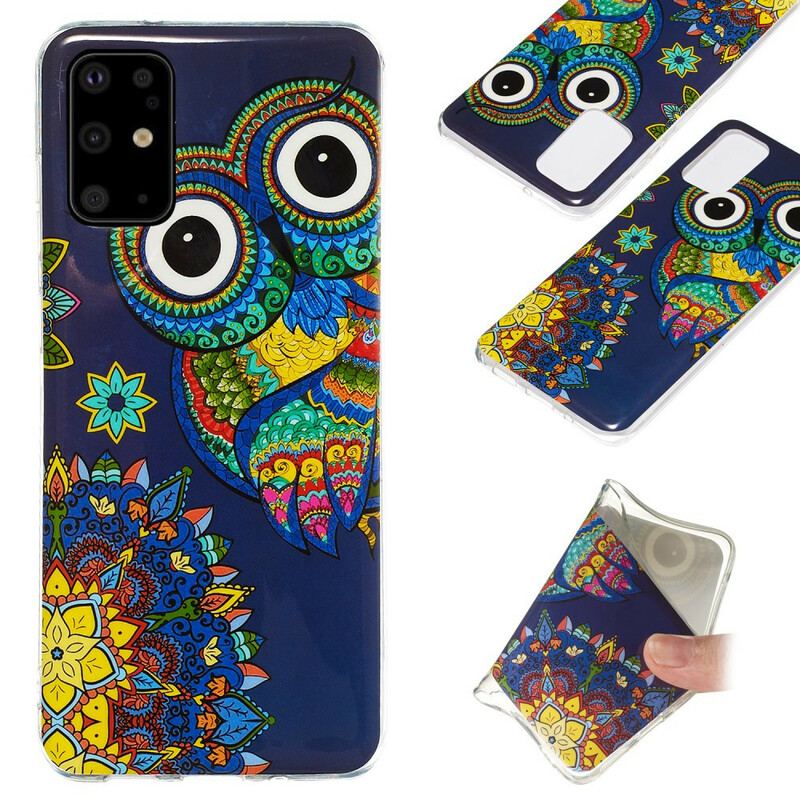 Capa Para Samsung Galaxy S20 Plus / S20 Plus 5G Mandala Coruja Fluorescente