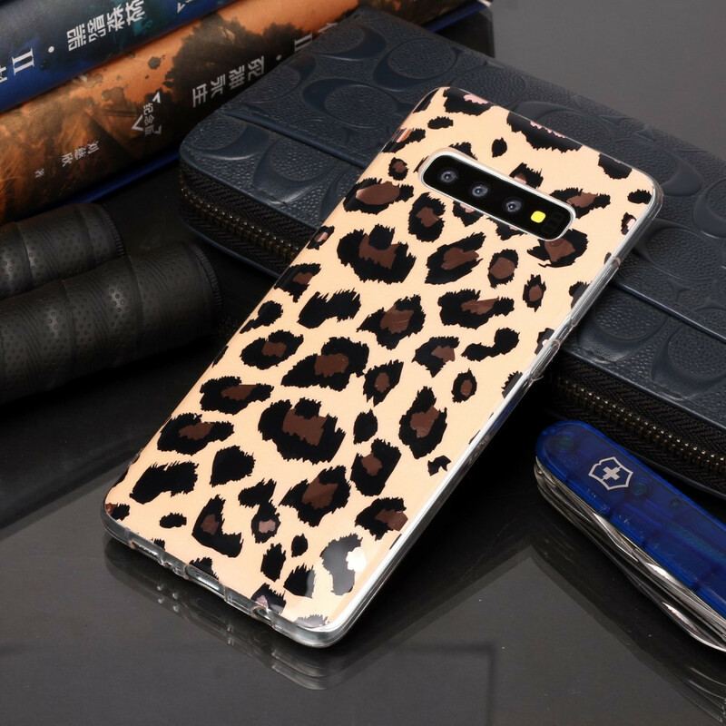 Capa Para Samsung Galaxy S20 Plus / S20 Plus 5G Mármore Estilo Leopardo