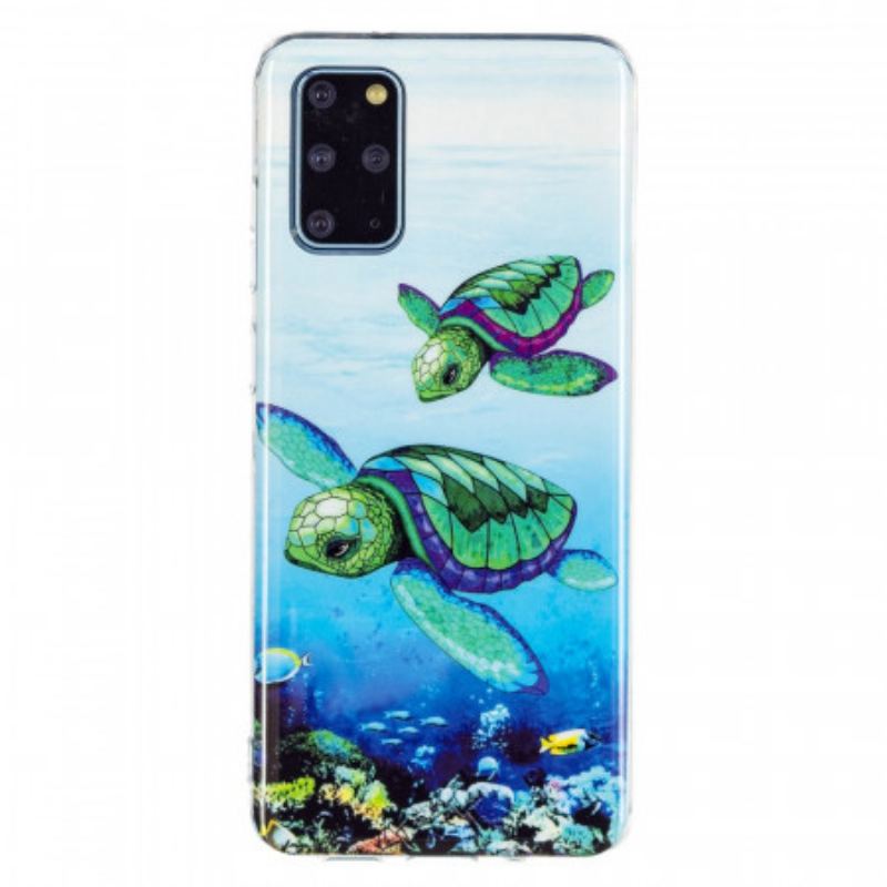 Capa Para Samsung Galaxy S20 Plus / S20 Plus 5G Tartarugas Fluorescentes