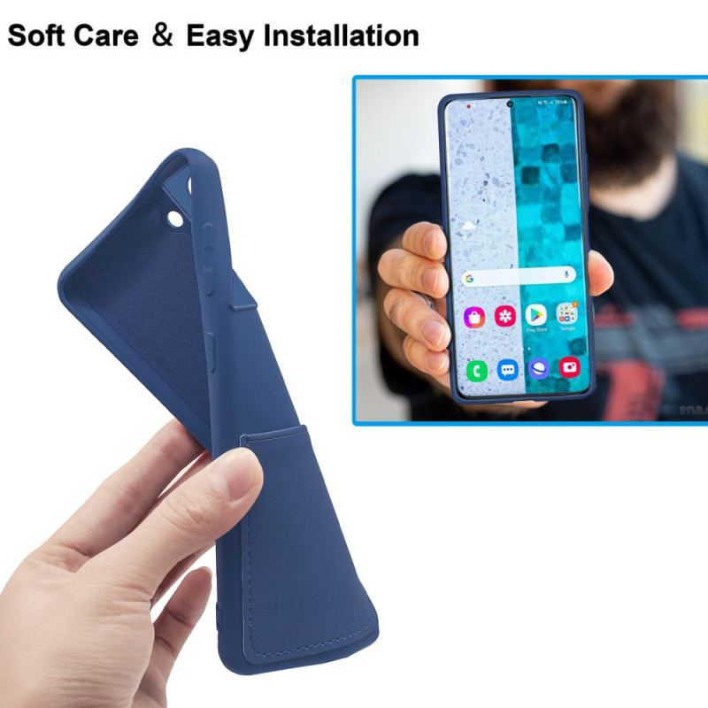 Capa Para Samsung Galaxy S20 Plus / S20 Plus 5G Titular De Cartão De Silicone Líquido