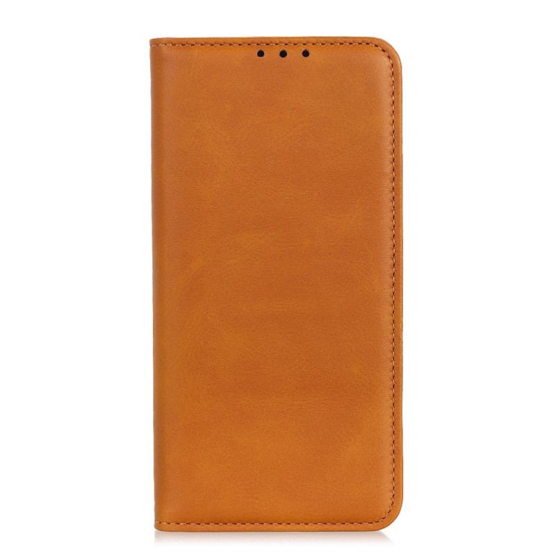 Capa De Celular Para Oppo A74 4G Flip Couro Rachado Elegância