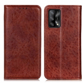 Capa De Celular Para Oppo A74 4G Flip Textura De Couro