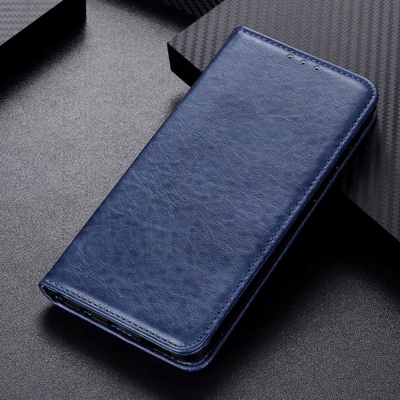 Capa De Celular Para Oppo A74 4G Flip Textura De Couro