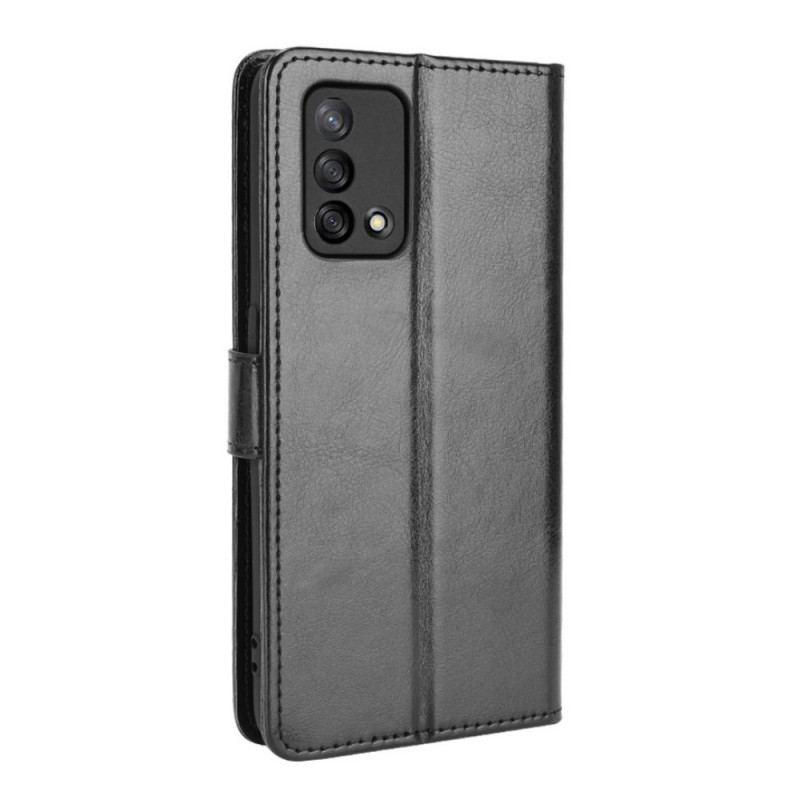 Capa De Couro Para Oppo A74 4G Couro Falso Chamativo