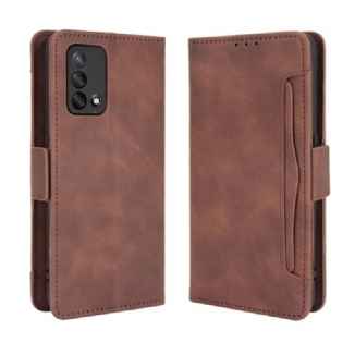 Capa De Couro Para Oppo A74 4G Multi-card Premier Class