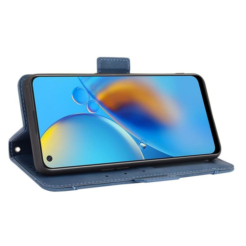 Capa De Couro Para Oppo A74 4G Multi-card Premier Class