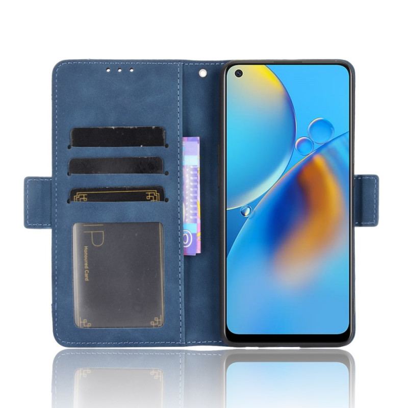 Capa De Couro Para Oppo A74 4G Multi-card Premier Class