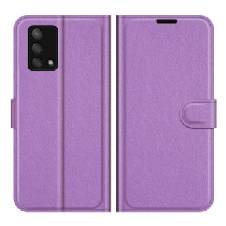 Capa Em Pele Para Oppo A74 4G Clássico