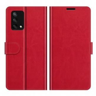 Capa Em Pele Para Oppo A74 4G Couro Ultra Sintético