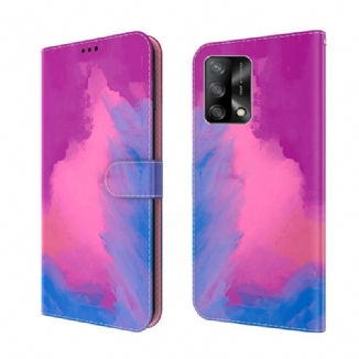 Capa Flip Para Oppo A74 4G Aquarela