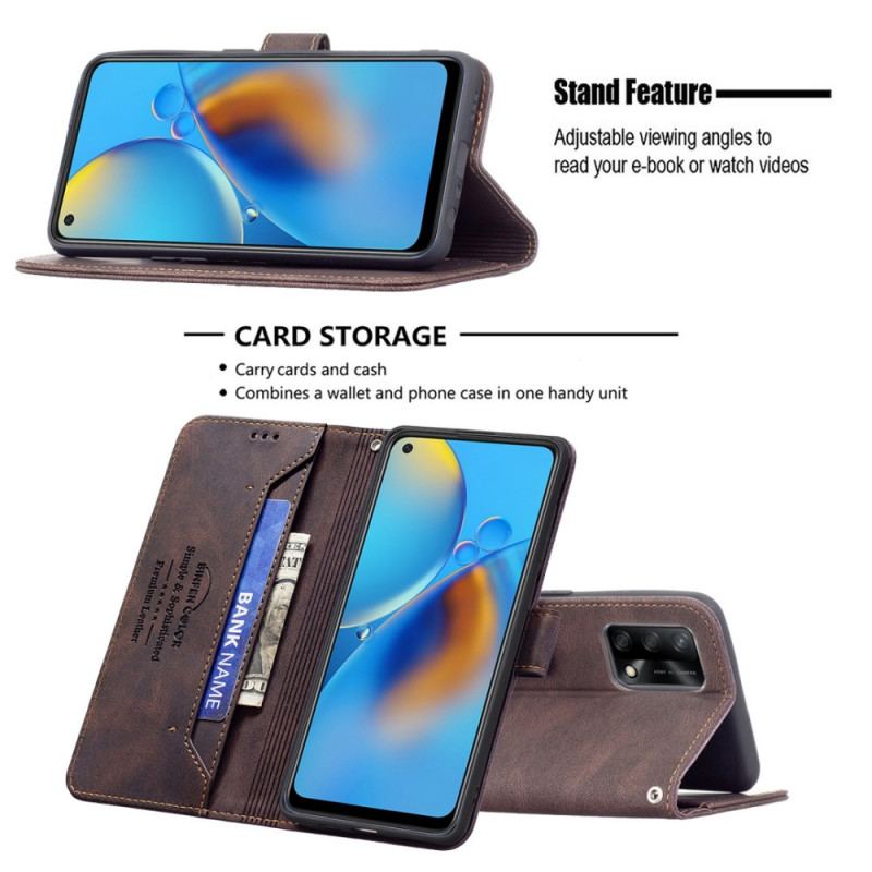 Capa Flip Para Oppo A74 4G Rfid Binfen Cor