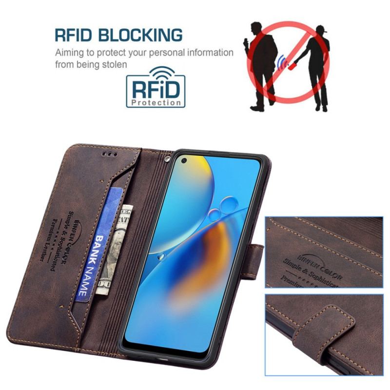 Capa Flip Para Oppo A74 4G Rfid Binfen Cor