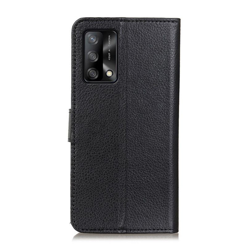 Capa Flip Para Oppo A74 4G Tradicionalmente Lichia