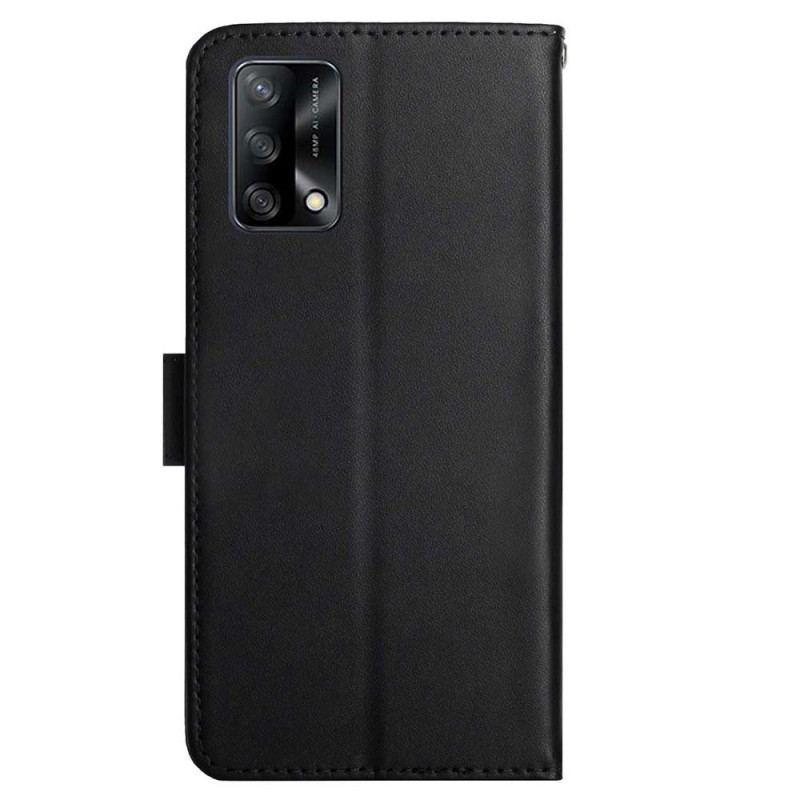 Capa Folio Para Oppo A74 4G Couro Napa Genuíno