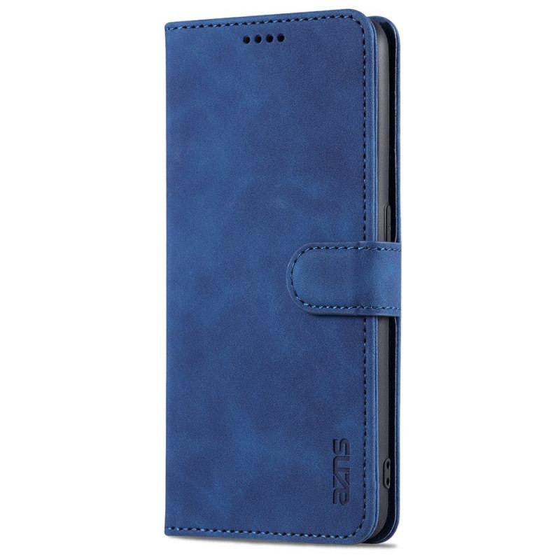 Capa Folio Para Oppo A74 4G Efeito Couro Azns