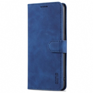 Capa Folio Para Oppo A74 4G Efeito Couro Azns