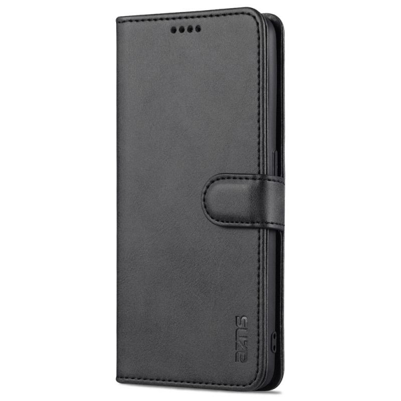 Capa Folio Para Oppo A74 4G Efeito Couro Azns