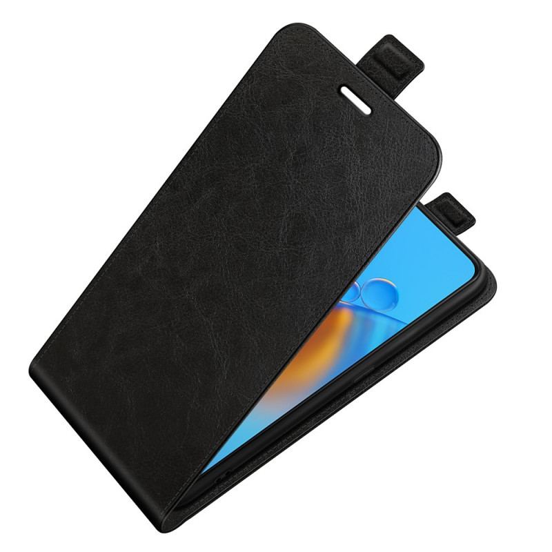 Capa Folio Para Oppo A74 4G Flip Dobrável Retrô